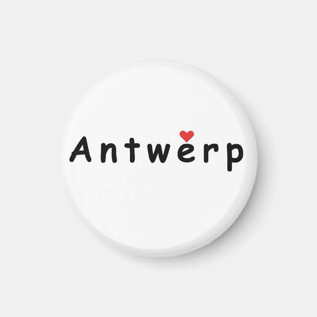 I kärlek Antwerpen Magnet (Framsidan)