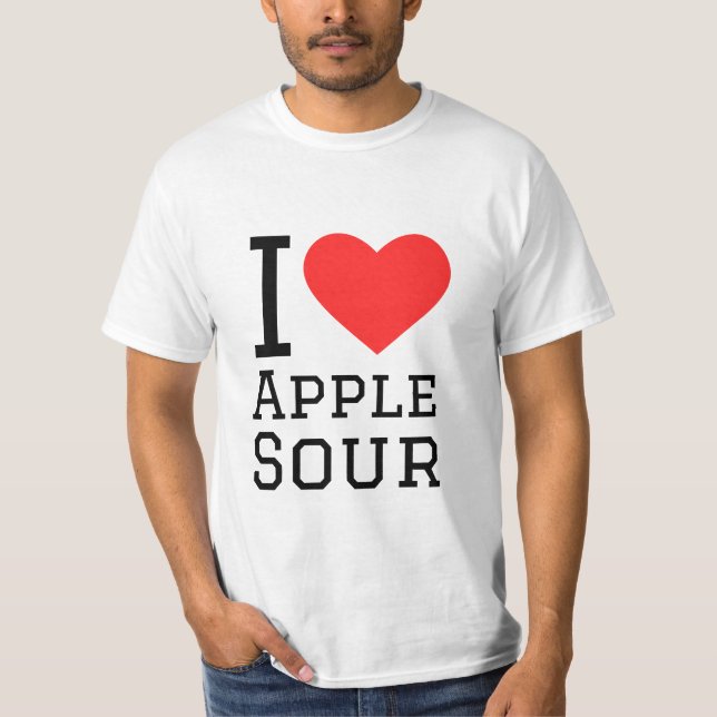 I kärlek äppelsur t shirt (Framsida)