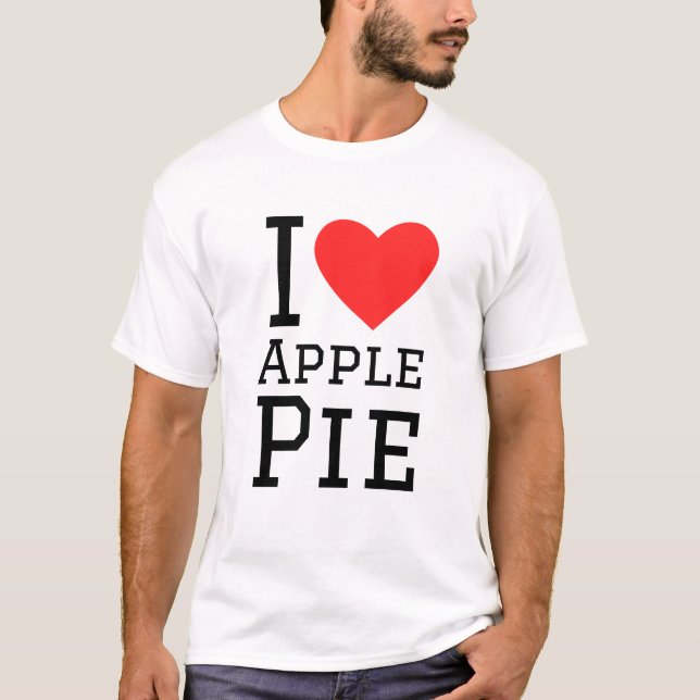 I kärlek äpple paj t shirt (Framsida)