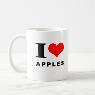 I kärlek äpplen kaffemugg