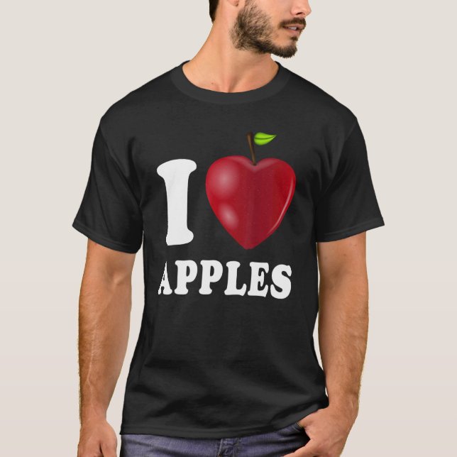 I Kärlek Apples T Shirt (Framsida)