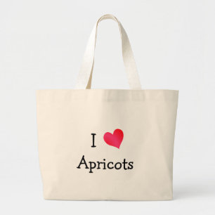 I Kärlek Apricots Jumbo Tygkasse