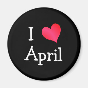 I Kärlek April Magnet