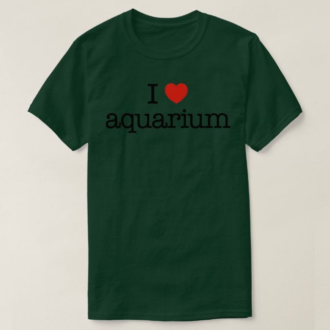 I kärlek aquarium 2 t shirt (Design framsida)