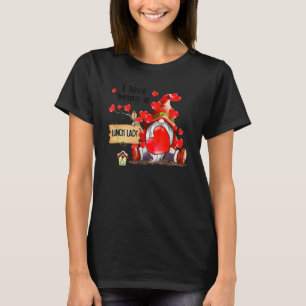 I Kärlek är Dam Gnome Lunch Dam Heart V T Shirt
