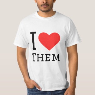 I kärlek är de kvadratdekal t shirt