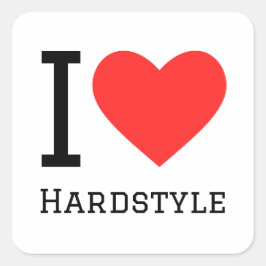 I kärlek är det kvadratiskt dekal fyrkantigt klistermärke