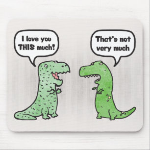 I Kärlek ÄR DET MYCKET (T-Rex) Musmatta