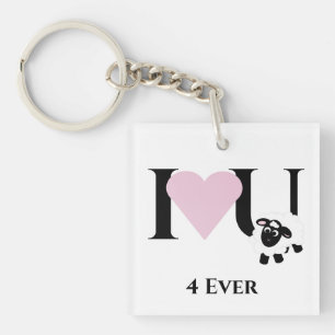 I kärlek är du 4 någonsin Tecknaden Cute Sheep Key