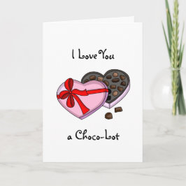 I Kärlek är du en Choco-Lot Valentine Day Pun Kort