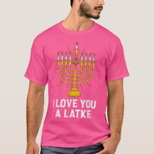 I Kärlek är du en latke Funny Hanukkah Chanukah T- T Shirt