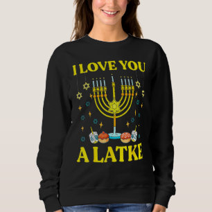 I Kärlek är du en latke Funny Jewish Pun Hanukkah T Shirt