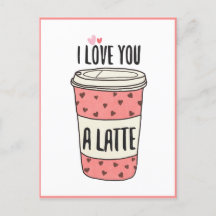 I Kärlek är du en latte, en fin Valentine