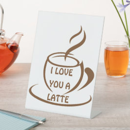 I Kärlek är du en latte romantisk design