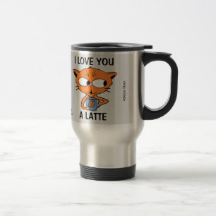 I KÄRLEK ÄR DU EN LATTE-RUNT Kaffe Pun Stainless Resemugg