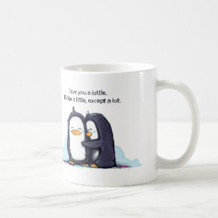 I KÄRLEK är du en massa Penguins - Mugg