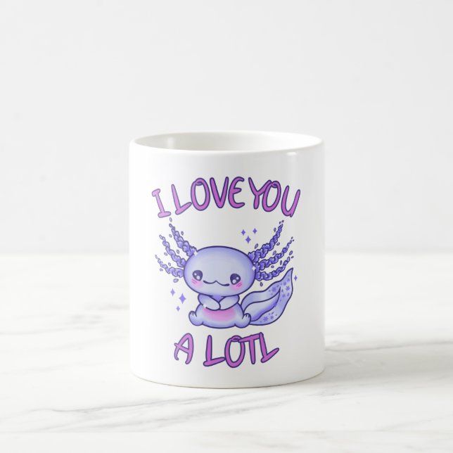 I kärlek är du en stor Axolotl i kärlek Kaffemugg (Center)