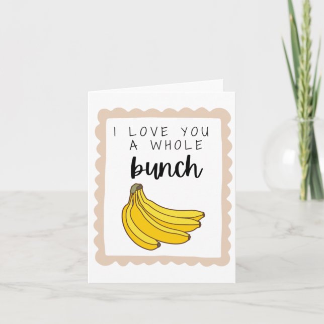 I kärlek är du ett helt buntkort tack kort (Framsida)