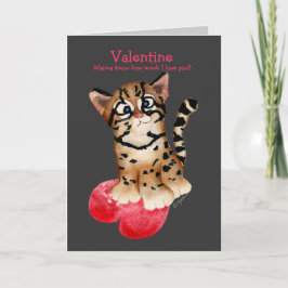 I Kärlek är du ett oktelot Valentine Blk Card Helgkort