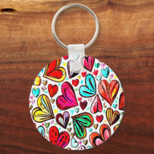 I KÄRLEK ÄR DU FUNKY-HEART MÖNSTER VALENTINS