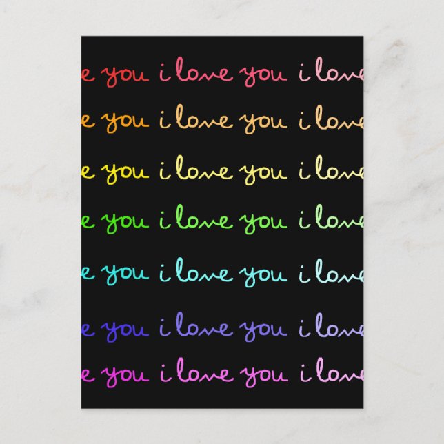 i kärlek är du i kärlek du i kärlek du vykort (Framsida)