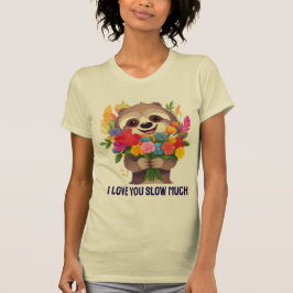 I Kärlek är du långsam - Cute Sloth T-Shirt för kv