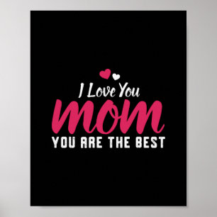 I Kärlek är du Mamma bästa Mors dag Poster