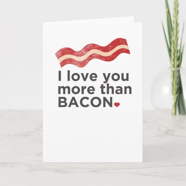 I Kärlek är du mer än baconkort Helgkort (Framsida)