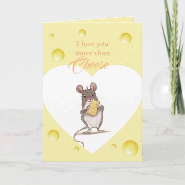 I Kärlek är du mer än ett ostkort Kort (Framsida)