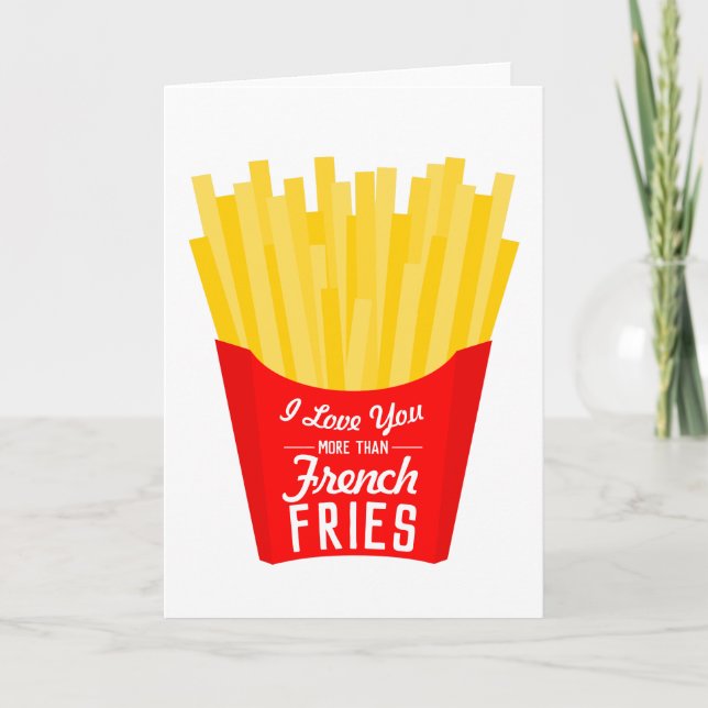 I Kärlek är du mer än Fransk Fries Kort (Framsida)