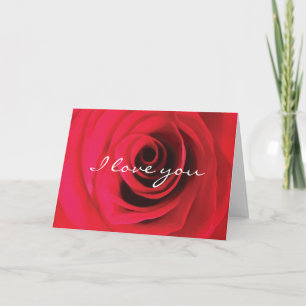 I kärlek är du röd ros valentins kort
