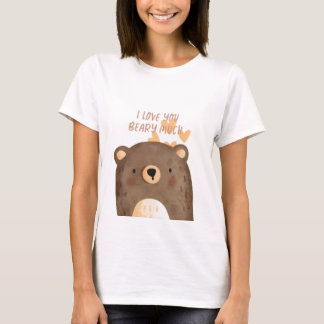 I Kärlek är du väldigt förtjust - Beary Mycket Cut T Shirt