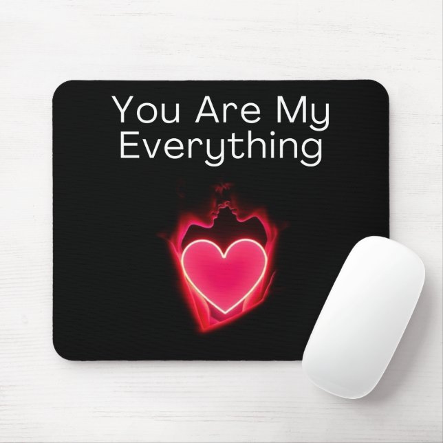 I kärlek är du valentintrenderande Mousepad-design Musmatta (Med mus)