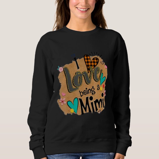 I Kärlek är en Mimi Leopard Lycklig Mors dag T Shirt (Framsida)