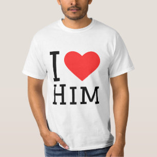 I kärlek är hans kvadratklistermärke t shirt