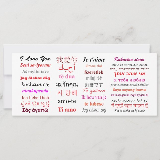 I Kärlek är många språk i den låsta anteckningslis (Framsida)