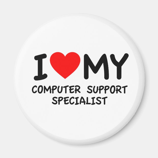 I kärlek är min datorsupportspecialist magnet (Framsidan)
