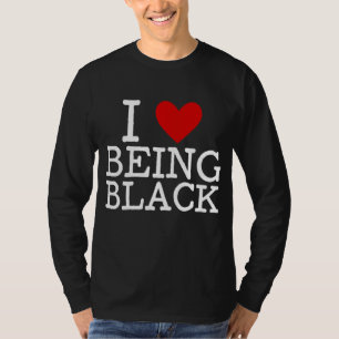 I Kärlek är svart BHM svart historik Melanin T Shirt