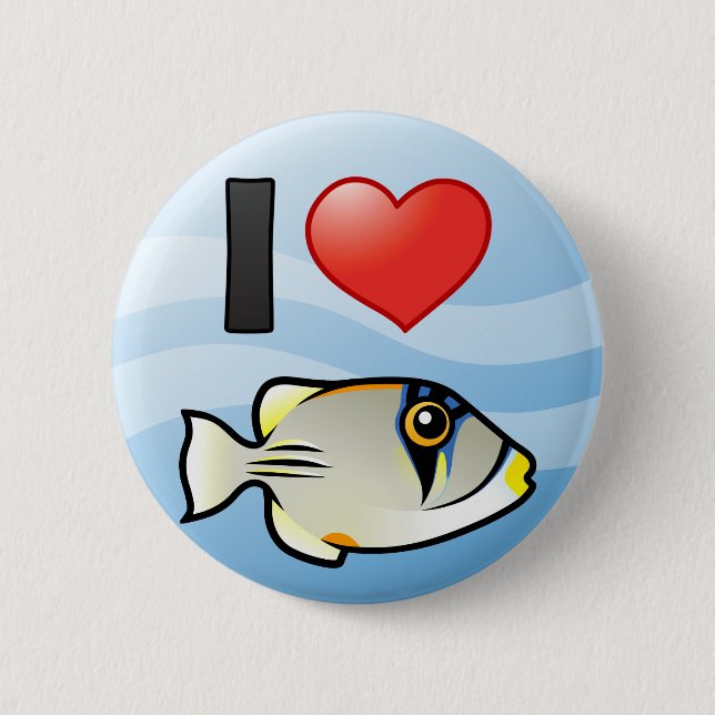 I Kärlek Arabian Picassofish Knapp (Framsida)