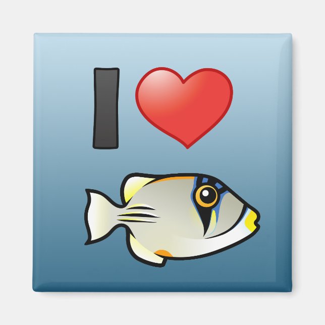 I Kärlek Arabian Picassofish Magnet (Framsidan)