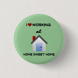 I Kärlek arbetar med hemknappen LT Grönt - bakgrun Knapp