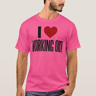 I Kärlek arbetar ut en lyftande boskapsbyggnad T Shirt