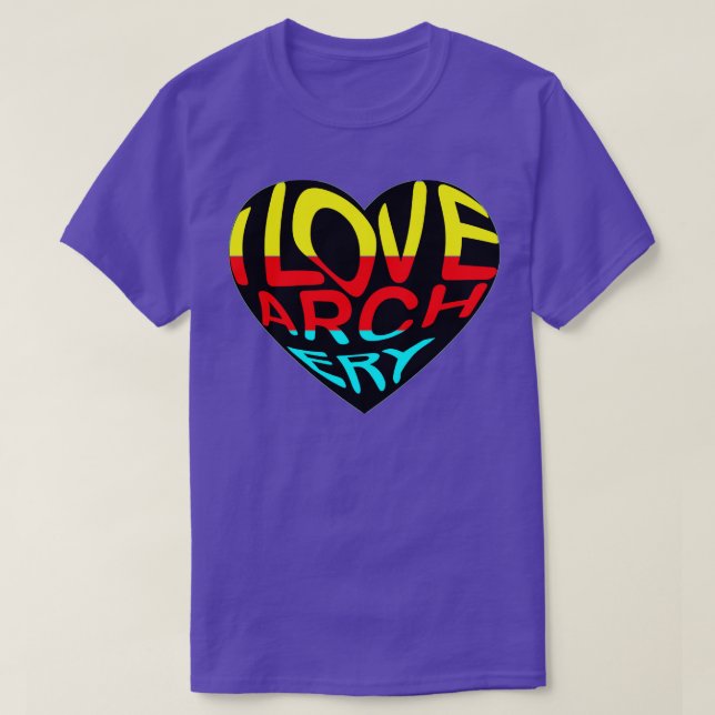 I Kärlek Archery T Shirt (Design framsida)