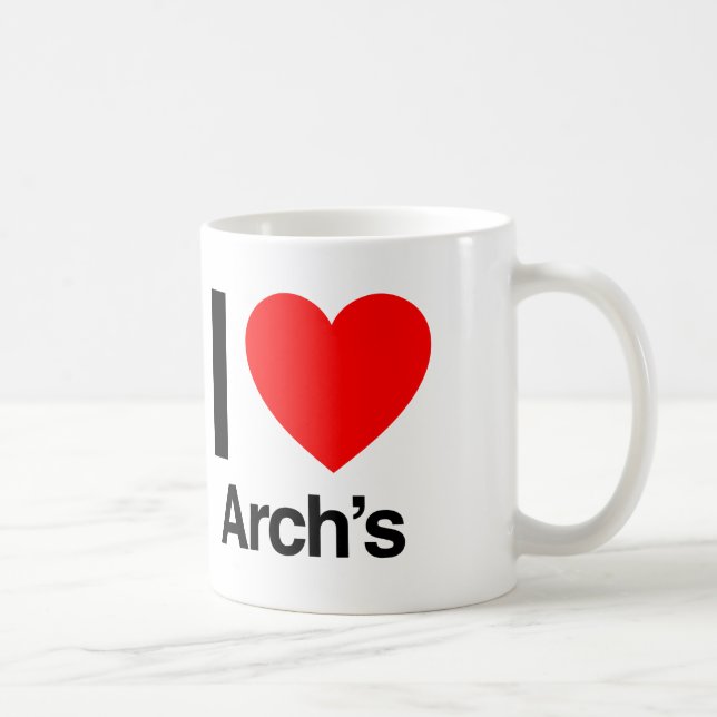 i kärlek arch's kaffemugg (Höger)