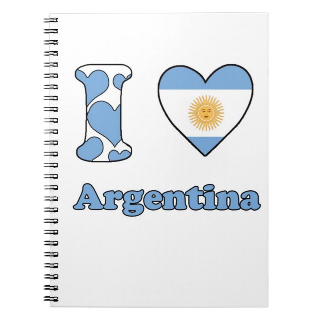 I kärlek Argentina Anteckningsbok (Framsidan)