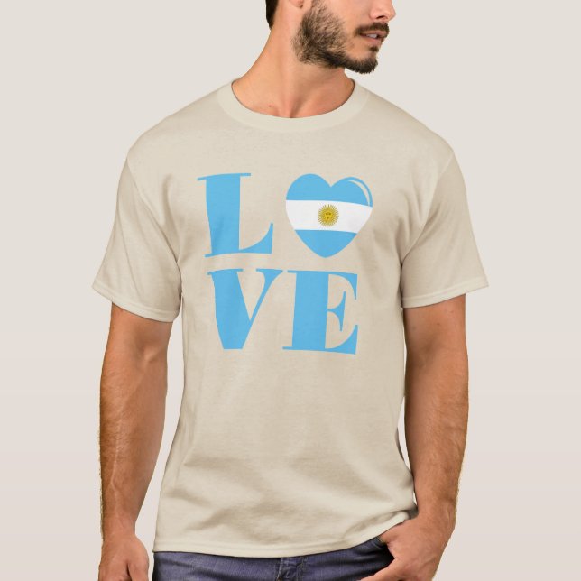 I kärlek Argentina T Shirt (Framsida)