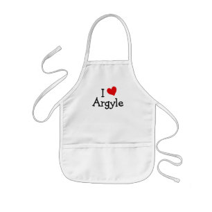 I Kärlek Argyle Barnförkläde