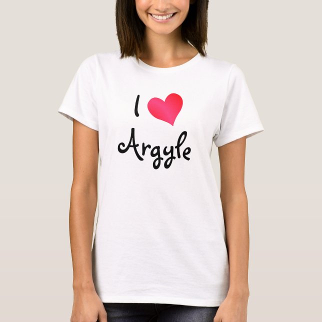 I Kärlek Argyle T-shirt (Framsida)