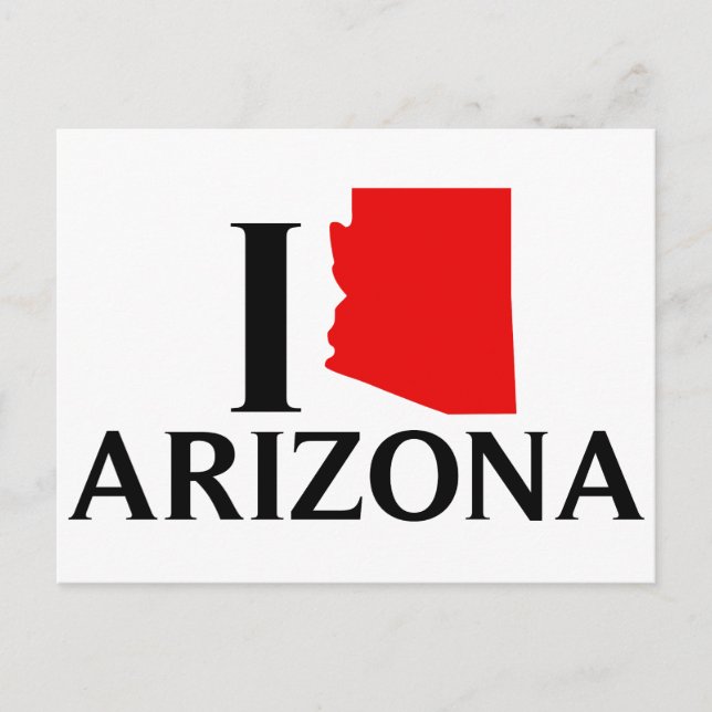 I Kärlek Arizona - I Kärlek AZ Vykort (Framsida)