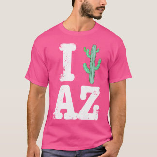 I Kärlek Arizona Saguaro Cactus Hiking Trails Outd T Shirt
